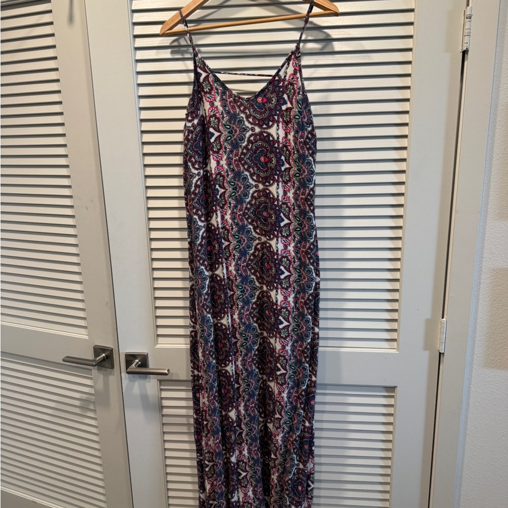 Colorful Patterned Maxi Dress